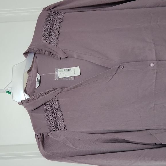 Penningtons - Lilac Long sleeve button-up blouse - 4x - Picture 4 of 9